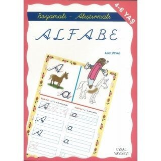 Asim Uysal Boyamalı ve Alıştırmalı Alfabe 4-6 Yas