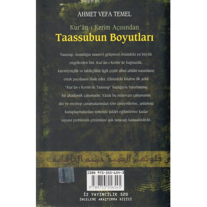 Ahmet Vefa Temel Taassubun Boyutları