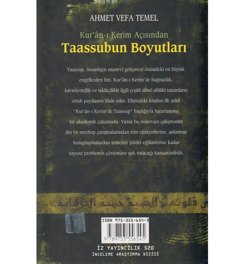 Ahmet Vefa Temel Taassubun Boyutları