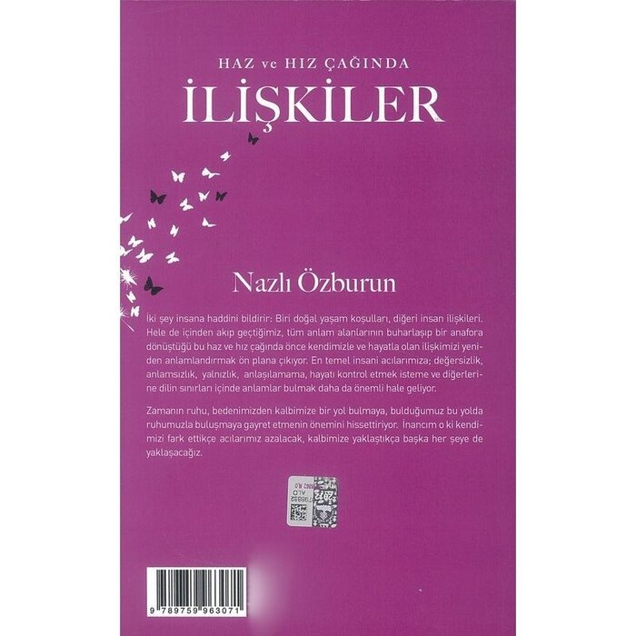 Nazli Ozburun Haz ve Hız Çağında Ilişkiler