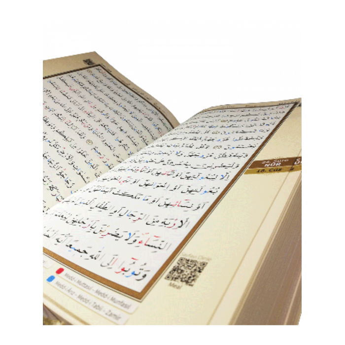 Ayfa Tecvidli Kur'anı Kerim Orta Boy (Mavi-Kirmizi-Siyah-Lacivert-Pembe-Yesil ve Kahverengi Renk)
