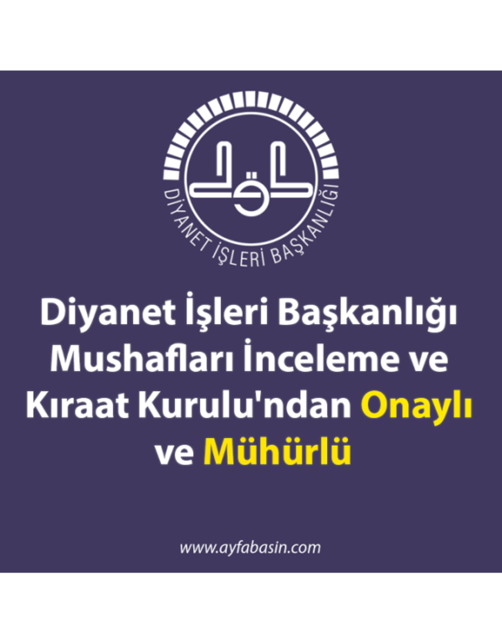 Ayfa Kur'an-ı Kerim Cami Boy Siyah Kabe Desenli