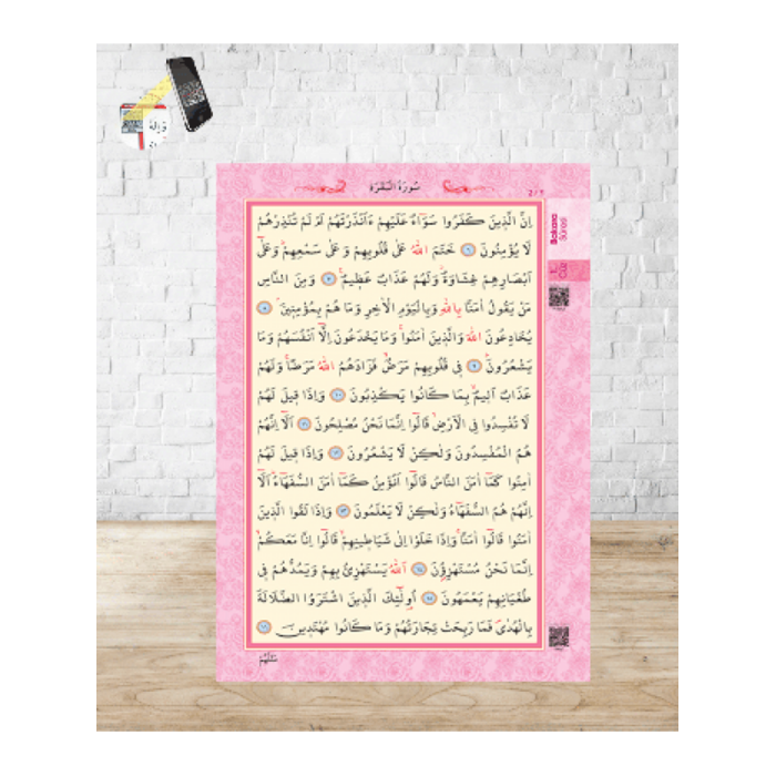 Ayfa Kur'an-ı Kerim Rahle Boy Pembe Renk