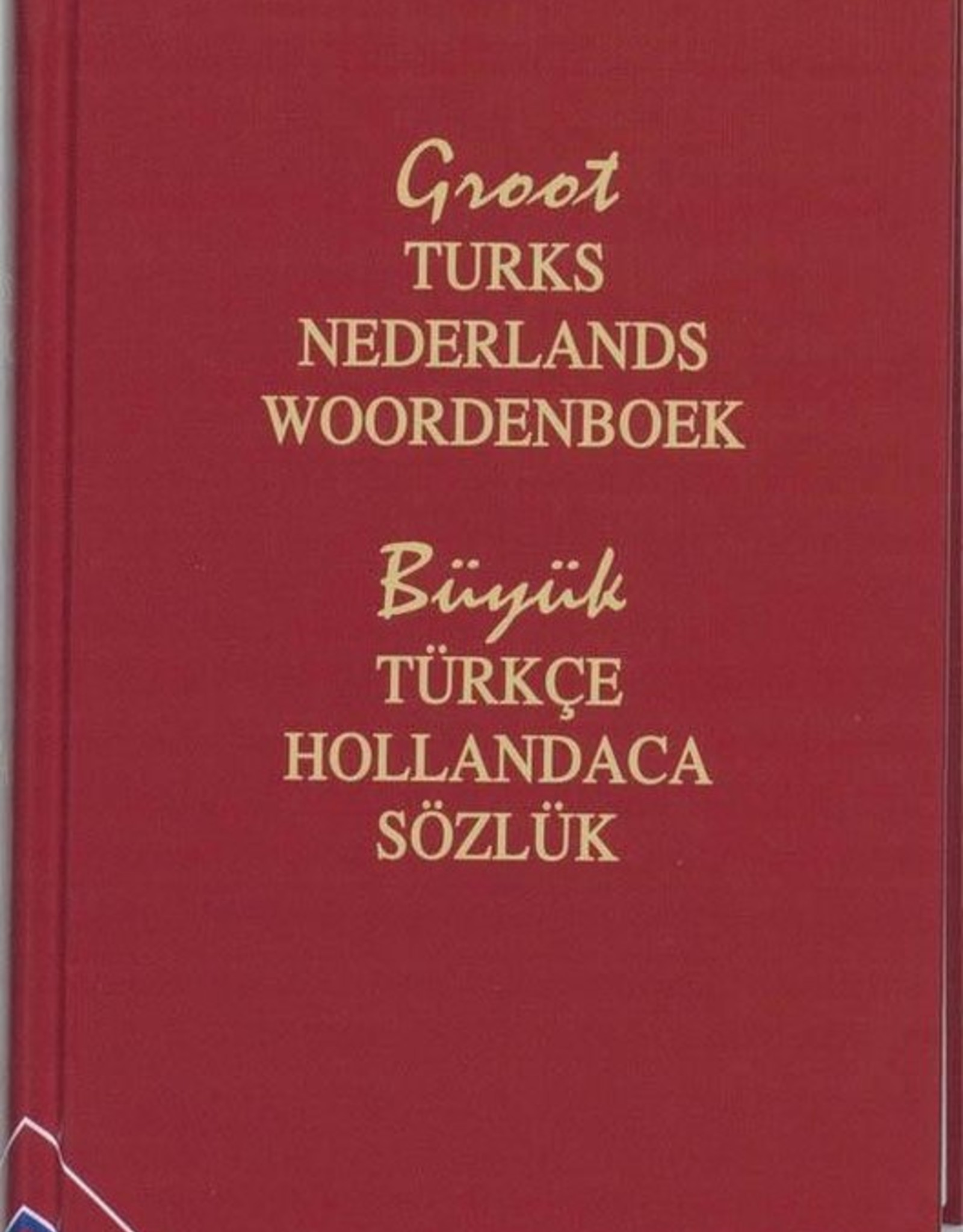 Sözlük Büyük Boy Groot Turks - Nederlands Woordenboek