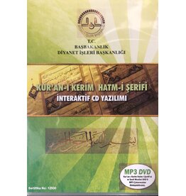 Diyanet İşleri Başkanlığı Yayınları Kur'anı Kerim Hatmi Şerif İnteraktif CD Yazılım