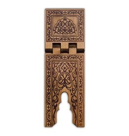 Ahşap Rahle Selçuklu Yakmalı 55 cm Tik Renk