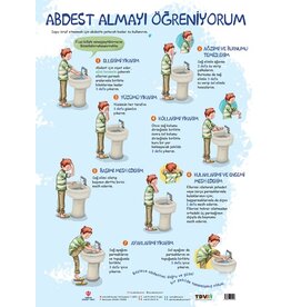 Abdest Almayı Öğreniyorum Poster 50X70