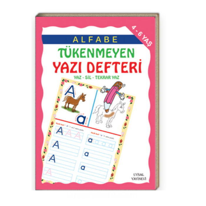 Alfabe Tükenmeyen Yazı Defteri