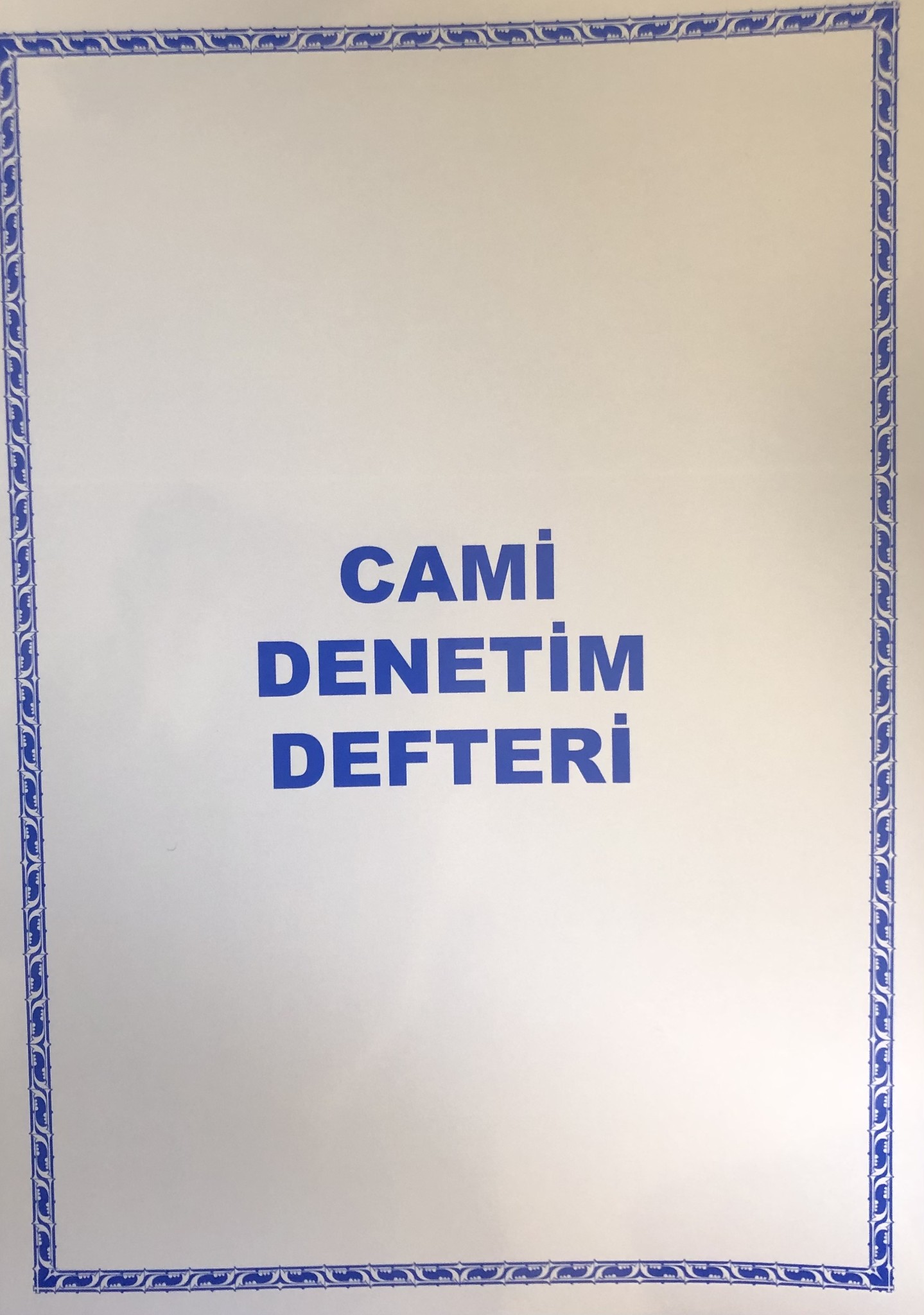 Cami Denetim Defteri