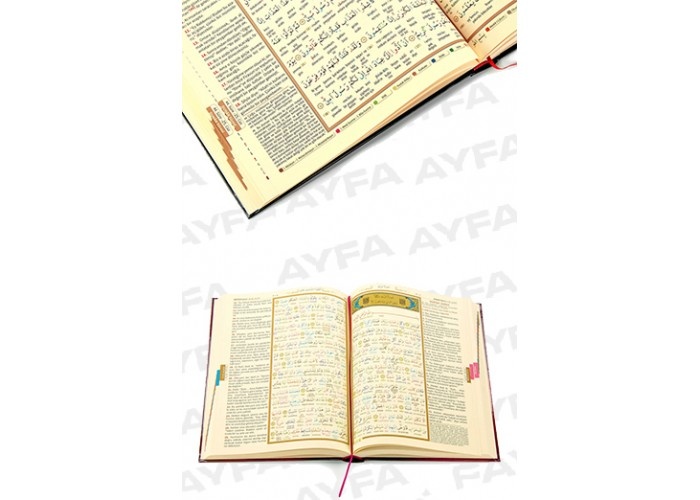 Ayfa Kuran'ı Kerim ve Meali (5 Özellikli) Rahle Boy
