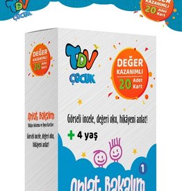 Anlat Bakalim 1 Hikaye Anlatma ve Oyun Kartlari Deger Kazanimli 20 Kart