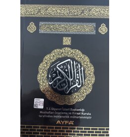 Ayfa Kur'anı Kerim Orta Boy Siyah Kabe Desenli