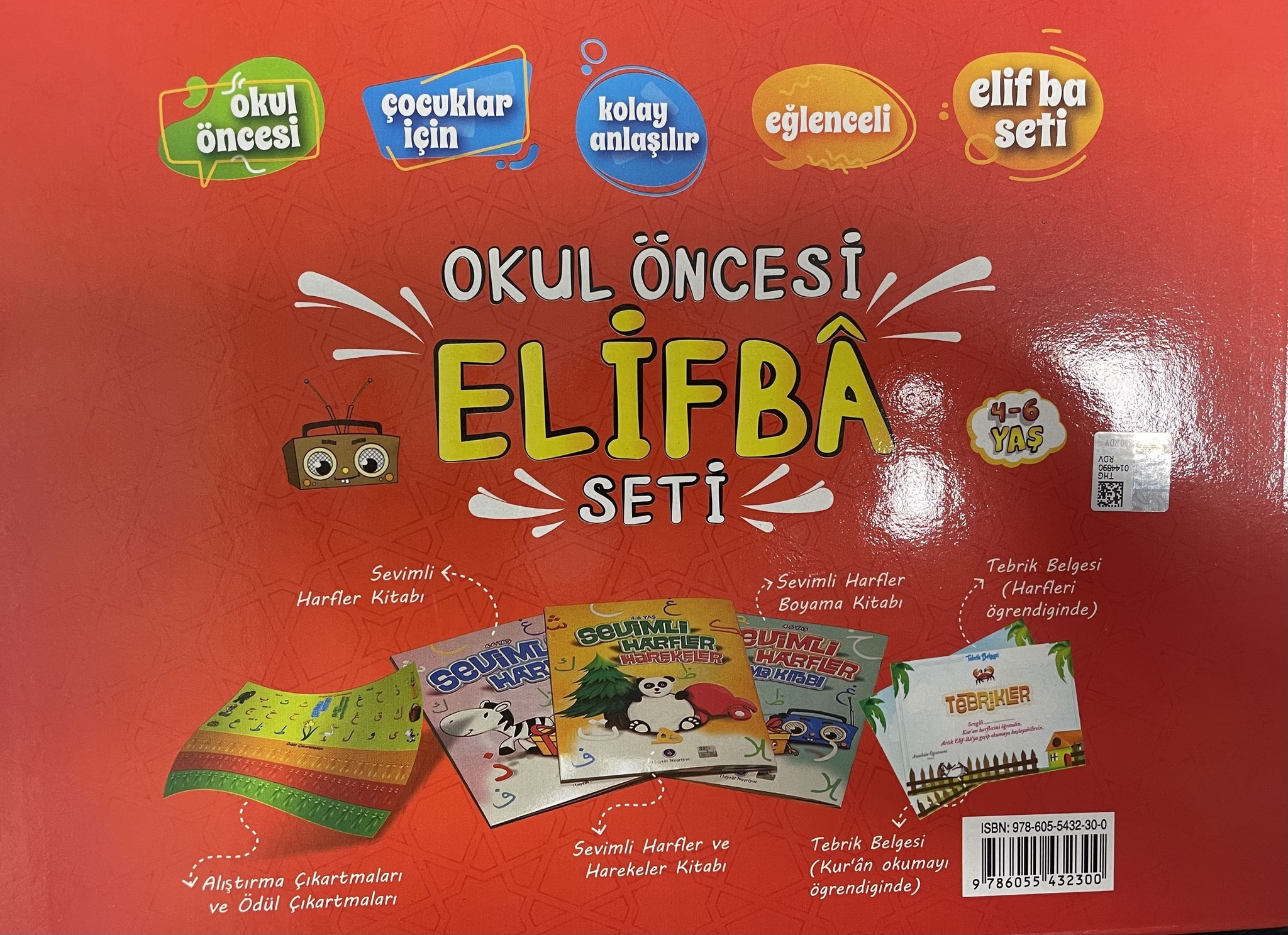 Okul Oncesi Elif Ba Seti  3 kitap 4-6 Yaş