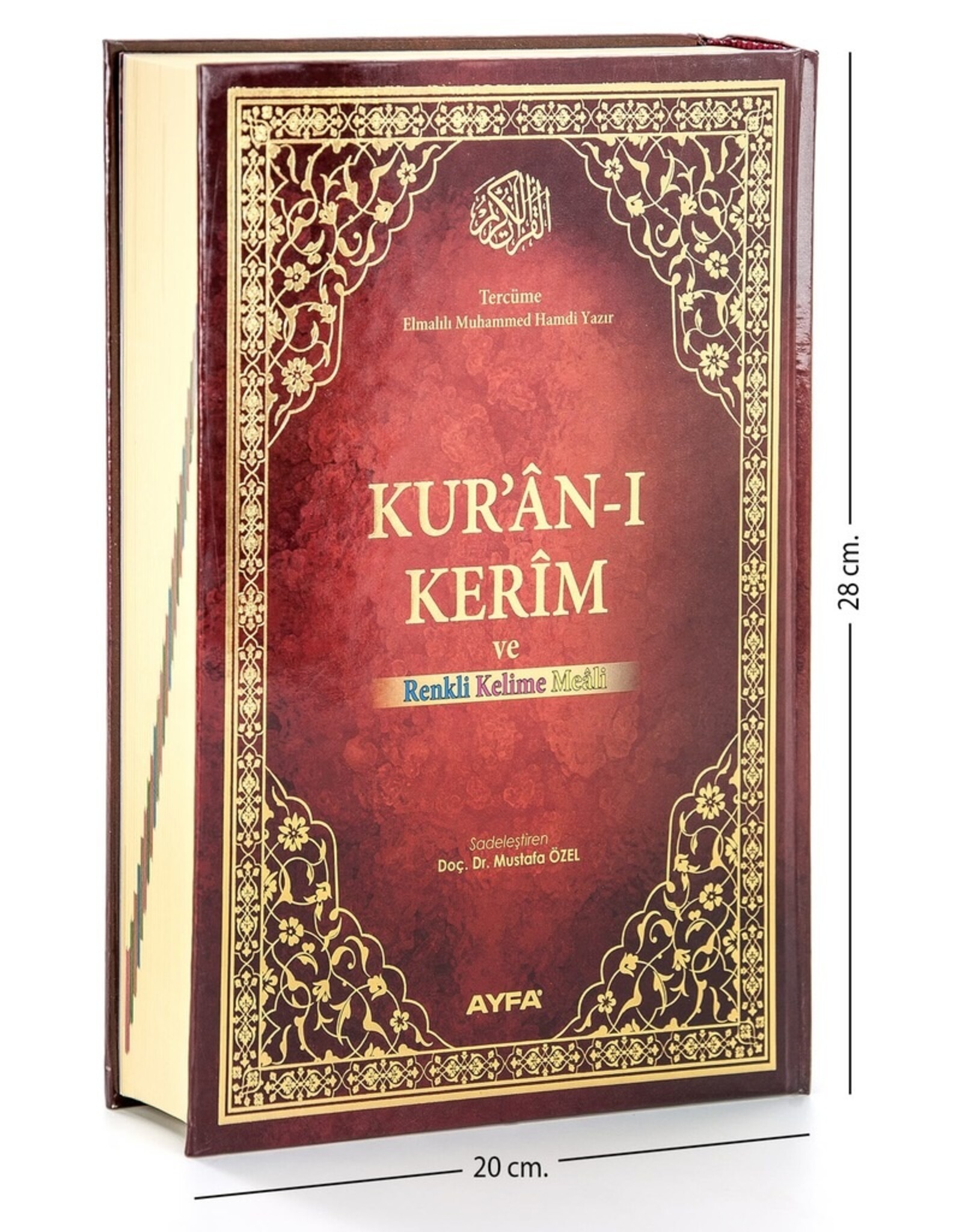 Ayfa Kur'an-ı Kerim ve Renkli Kirik Kelime Meali Rahle Boy