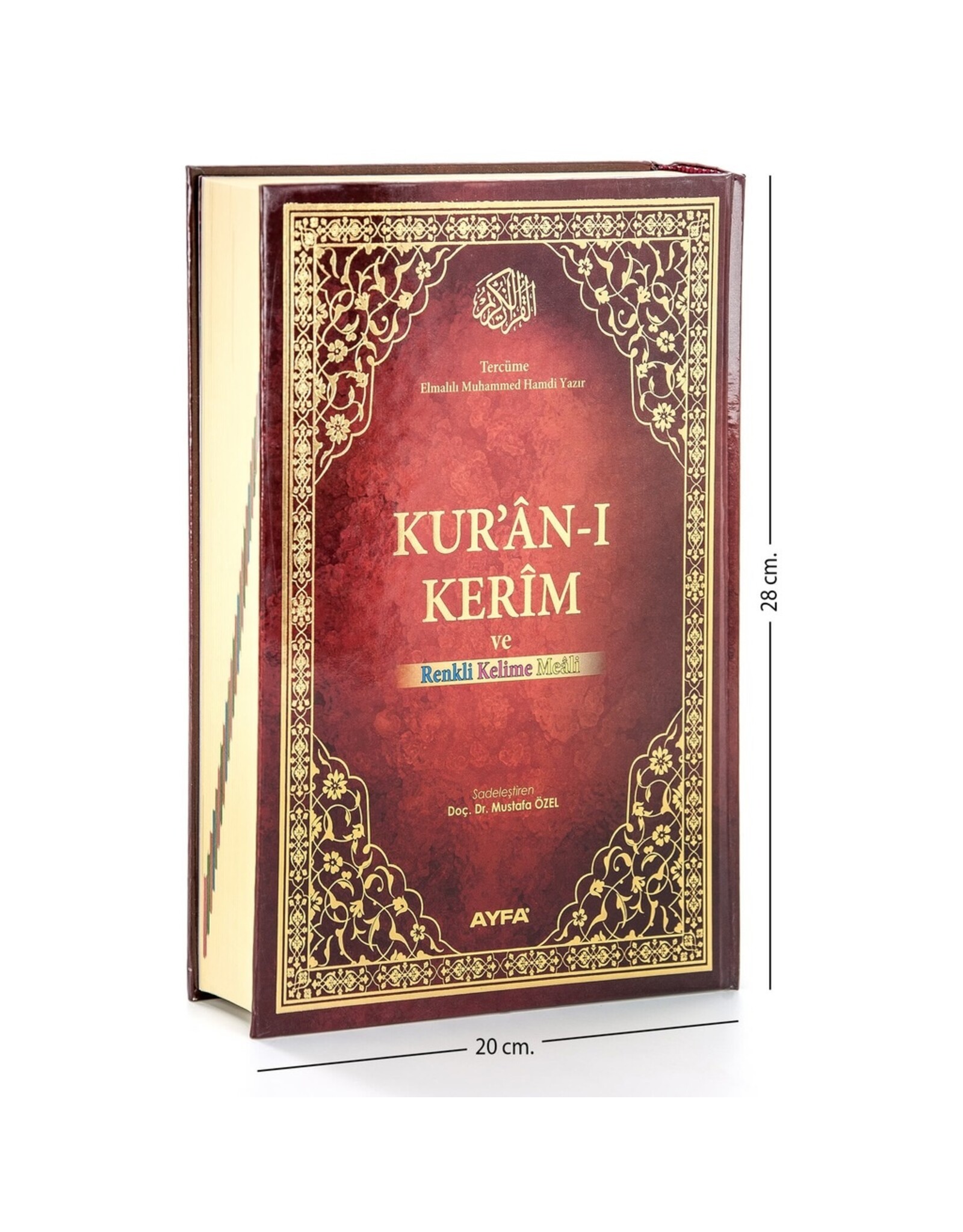 Ayfa Kur'an-ı Kerim ve Renkli Kirik Kelime Meali Rahle Boy