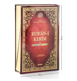 Ayfa Kur'an-ı Kerim ve Renkli Kirik Kelime Meali Rahle Boy