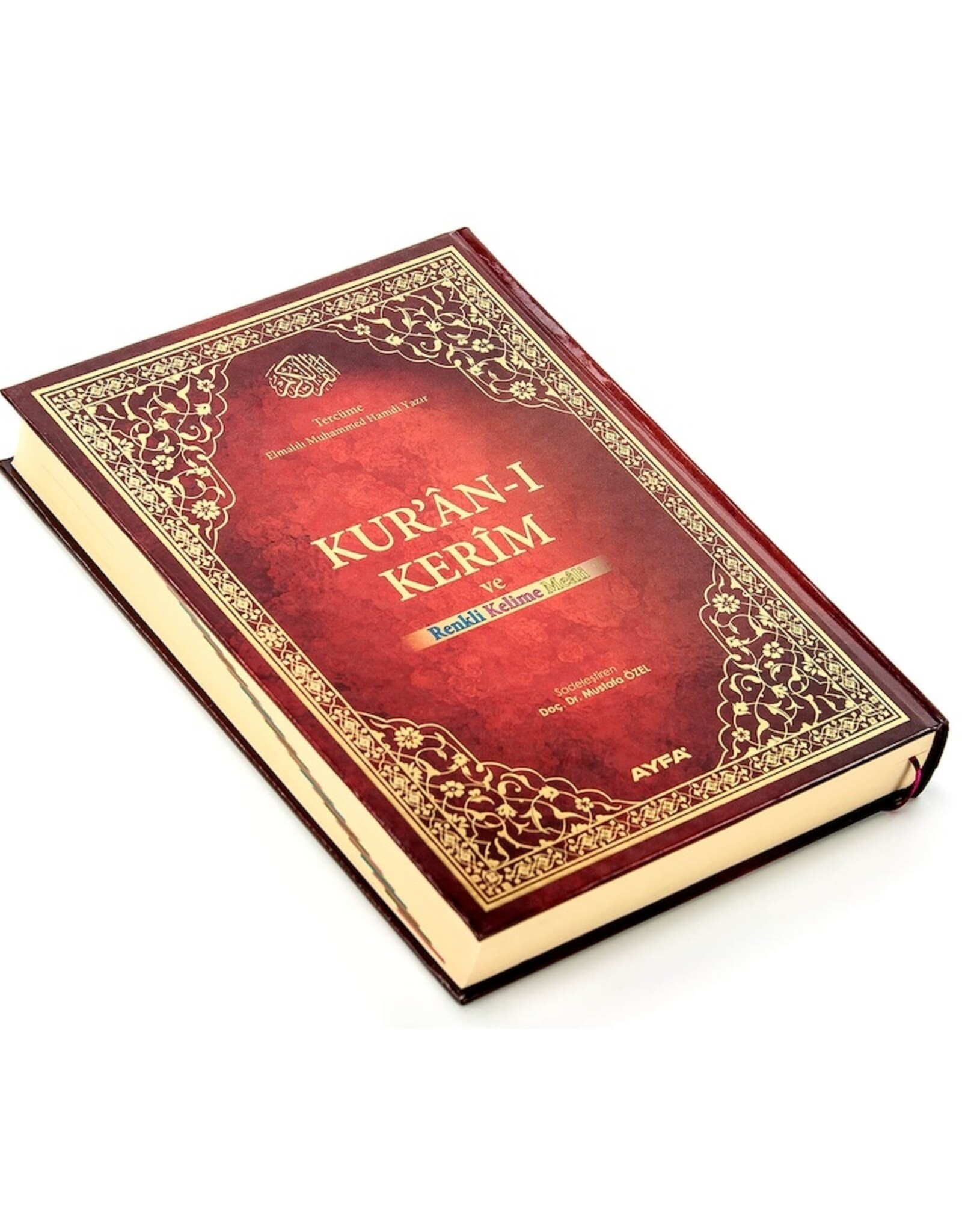 Ayfa Kur'an-ı Kerim ve Renkli Kirik Kelime Meali Rahle Boy