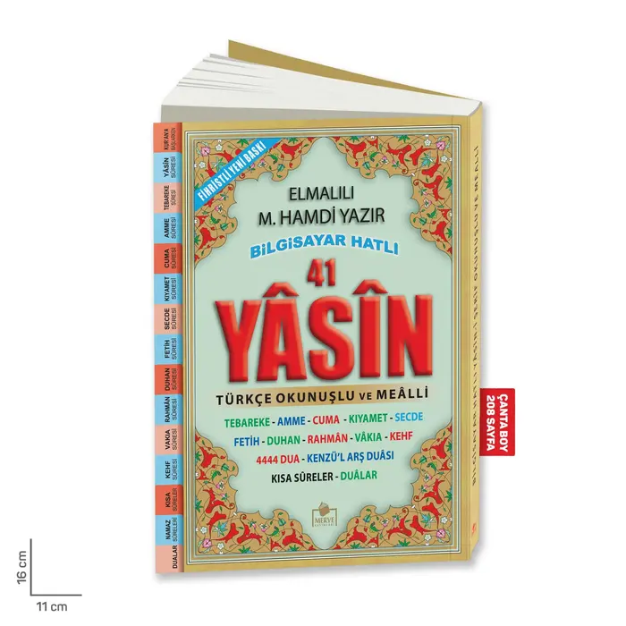 Merve Yasini Şerif Açıklamalı ve Mealli Çanta Boy
