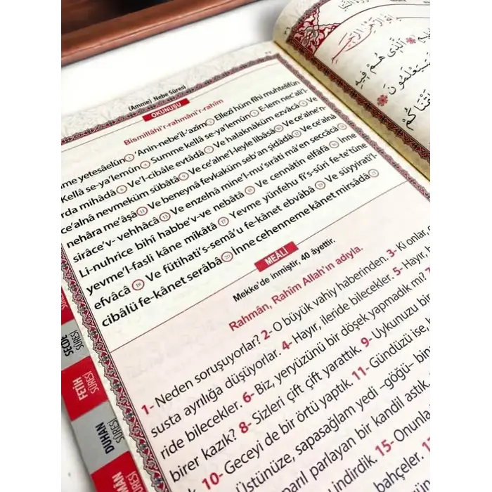 Merve Yasini Şerif Açıklamalı ve Mealli Çanta Boy