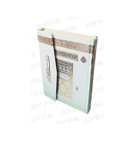 Ayfa Kur'anı Kerim Orta Boy Beyaz Kabe Desenli