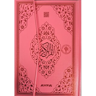AYFA HDV Baskılı Kur'anı Kerim Orta Boy Pembe Renk