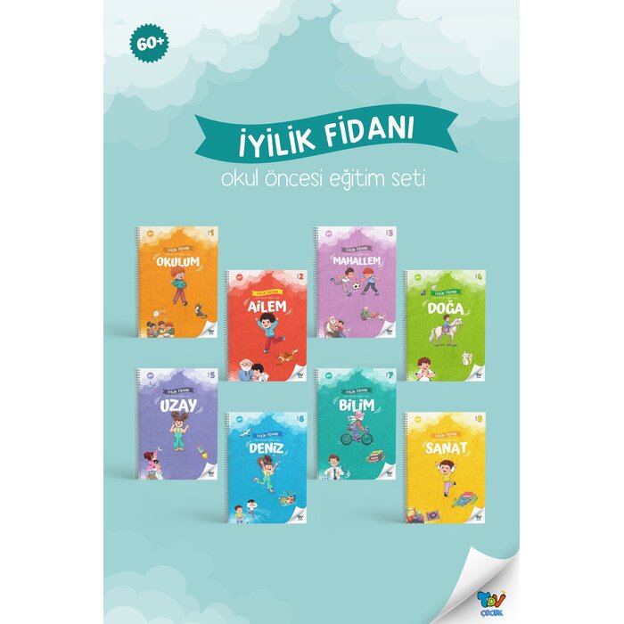 Türkiye Diyanet Vakfı Yayınları İyilik Fidanı Okul Öncesi Eğitim Seti 8 Kitap-60+ ay