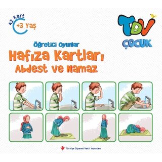 Türkiye Diyanet Vakfı Yayınları Ogretici oyunlar Hafıza Kartları Abdest ve Namaz