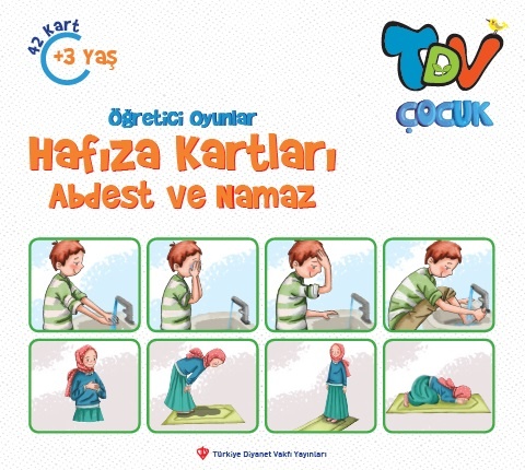 Türkiye Diyanet Vakfı Yayınları Ogretici oyunlar Hafıza Kartları Abdest ve Namaz
