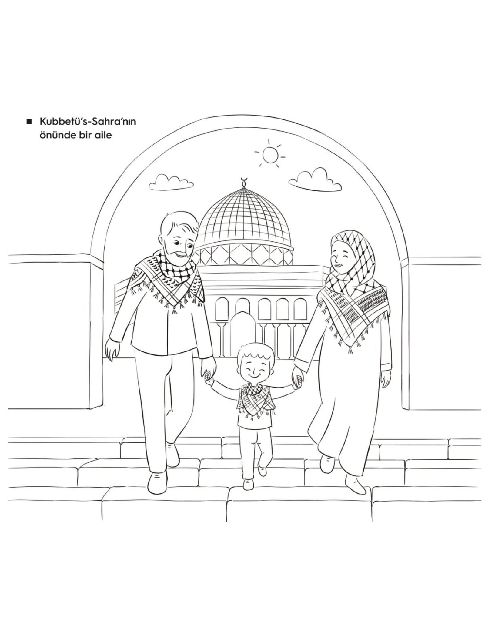 Türkiye Diyanet Vakfı Yayınları ozgür kudus boyama kitabi