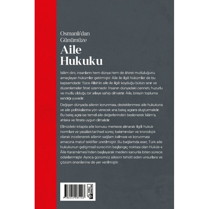 Türkiye Diyanet Vakfı Yayınları Osmanlıdan Günümüze Aile Hukuku