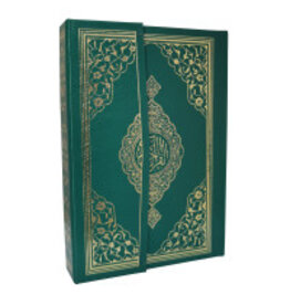 AYFA Medine Hatli Kur'anı Kerim Orta Boy Yesil Kabe Desenli
