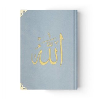 Hayrat Kur'anı Kerim Gokkusagi Muhtelif Renkli  Orta Boy Kadife Kapaklı