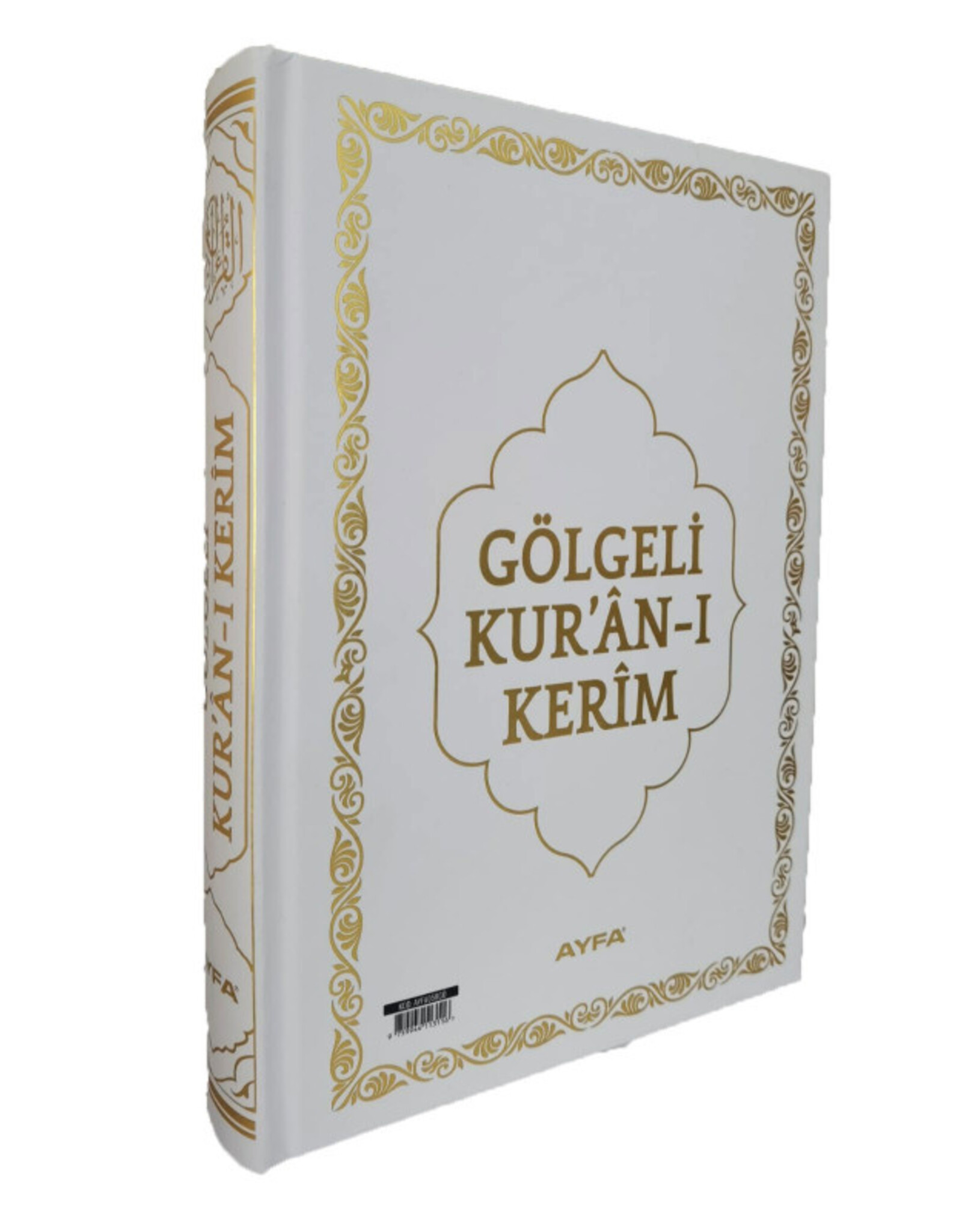 Ayfa Golgeli Orta Boy Kuran-i Kerim Yesil-Siyah-Pembe ve Beyaz Renk