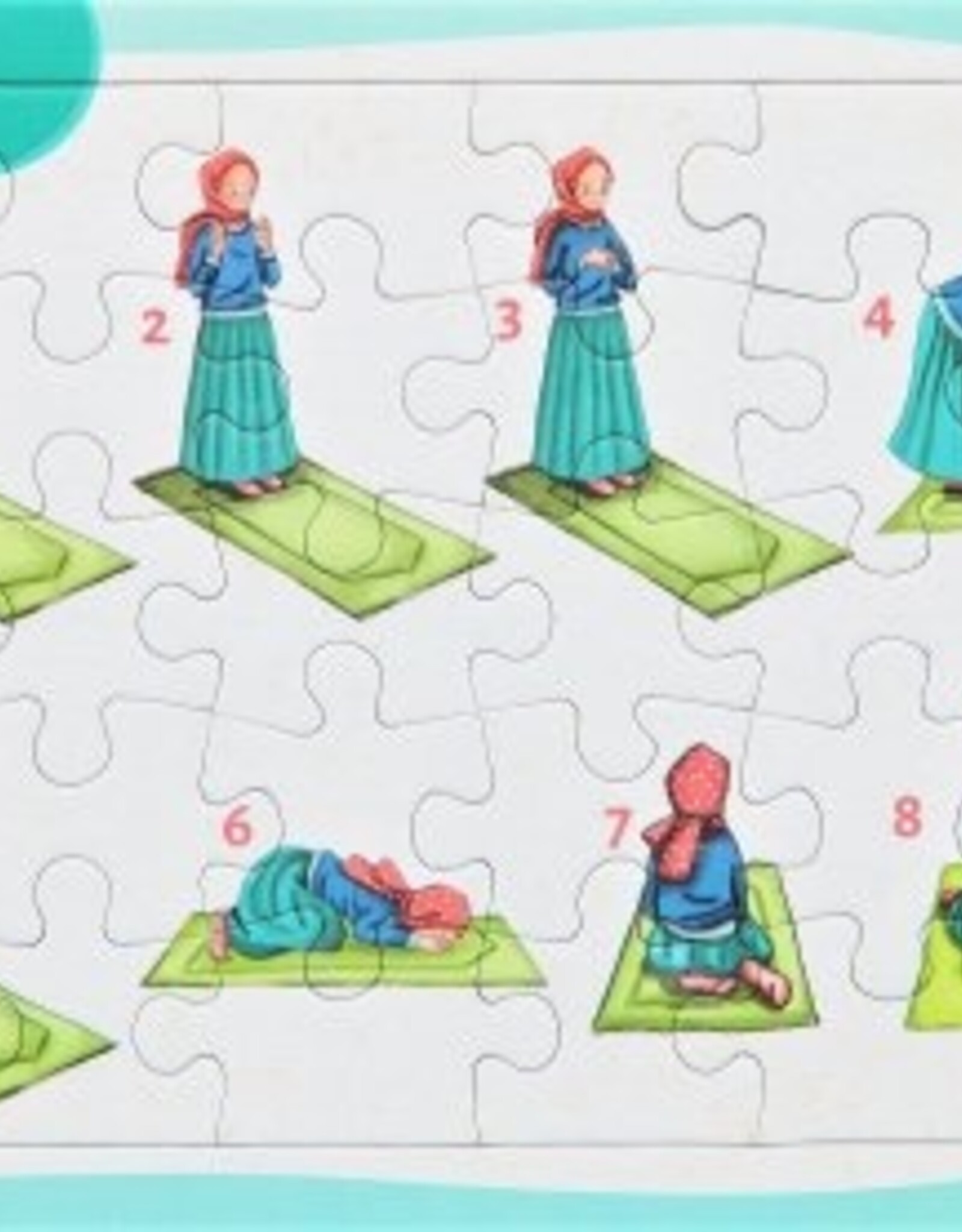 4-6 Yaş Namaz Öğreniyorum Kız 30 Parça Puzzle