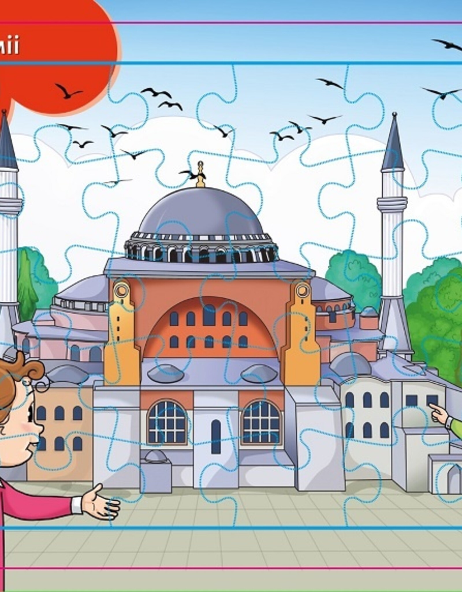 4-6 Yaş Değerli Mekanlar Ayasofya Cami Puzzle 42 Parça