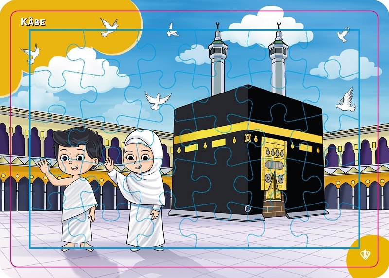 4-6 Yaş Değerli Mekanlar Kabe Puzzle 42 Parça