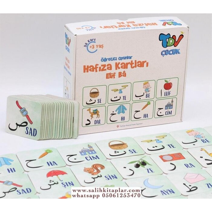 Öğretici Oyunlar Hafıza Kartları Elif Ba 58 Kart