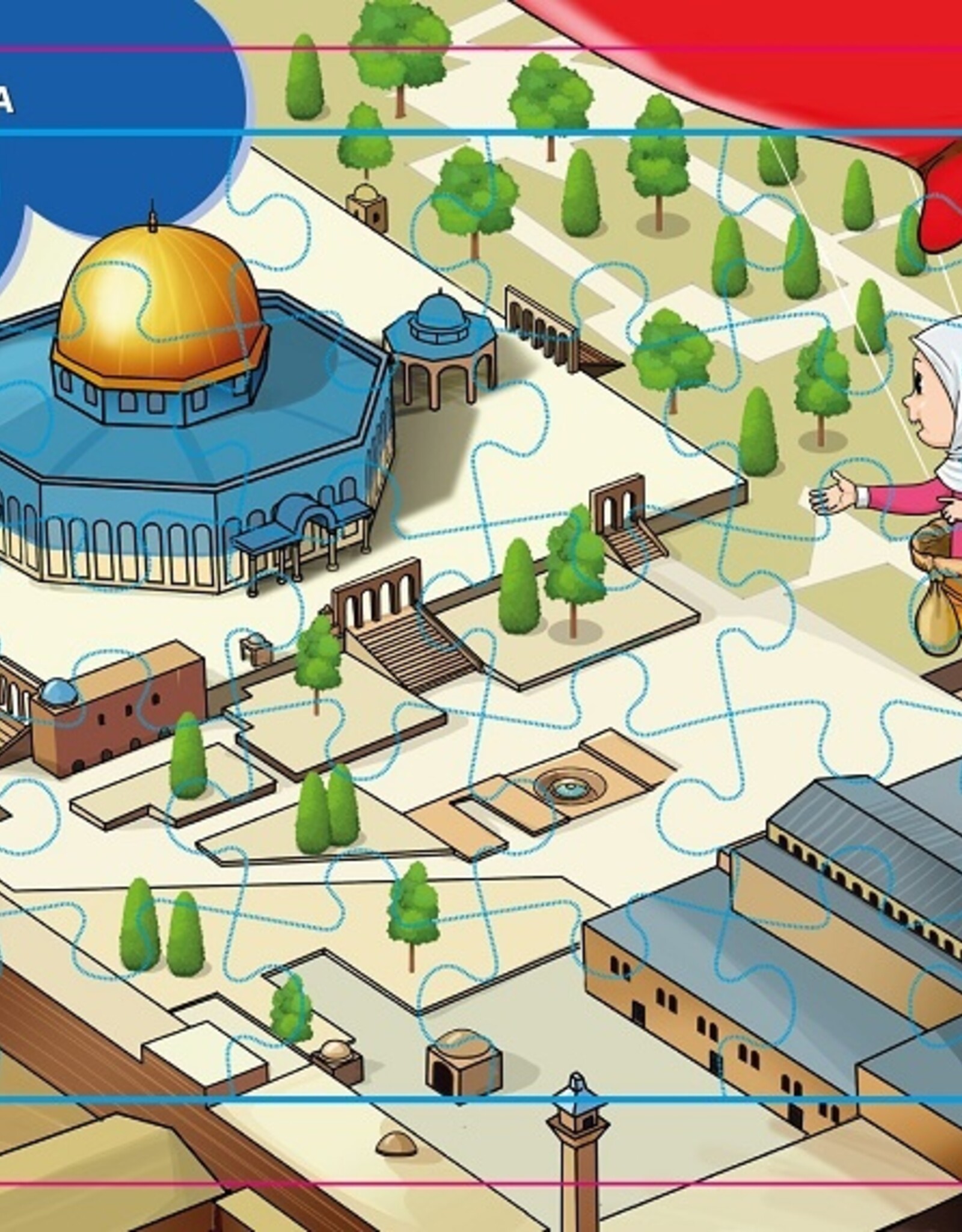 4-6 Yaş Değerli Mekanlar Mescidi Aksa Puzzle 42 Parça