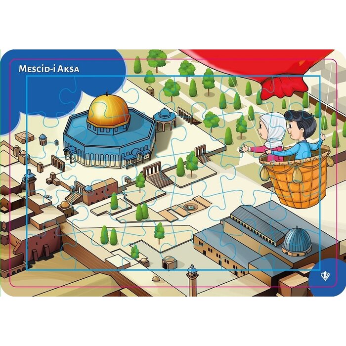 4-6 Yaş Değerli Mekanlar Mescidi Aksa Puzzle 42 Parça