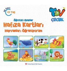 Öğretici Oyunlar Hafıza Kartları Hayvanları Öğreniyorum 48 Kart