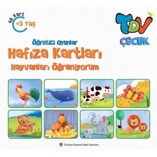 Öğretici Oyunlar Hafıza Kartları Hayvanları Öğreniyorum 48 Kart