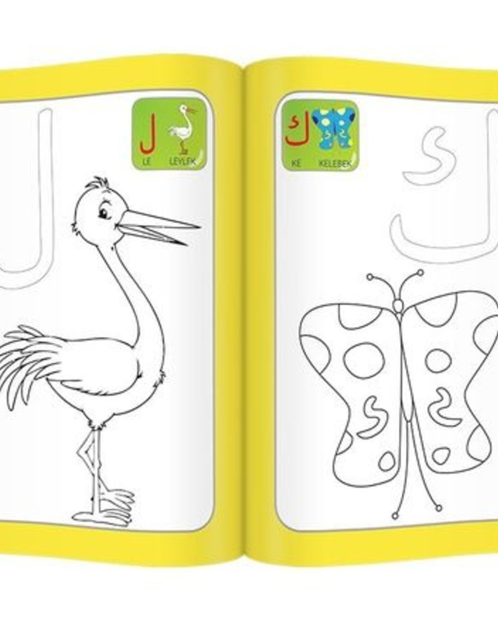 Sevimli Harfler Boyama Kitabı