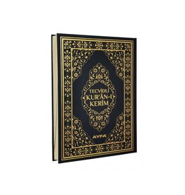 Ayfa Cami Boy Tecvidli Kuran-i Kerim (Yesil-Siyah-Kirmizi Renk)