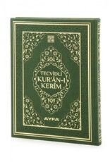 Ayfa Cami Boy Tecvidli Kuran-i Kerim (Yesil-Siyah-Kahverengi-Pembe Renk)