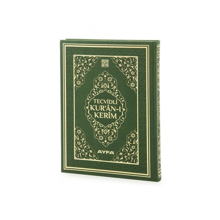 Ayfa Cami Boy Tecvidli Kuran-i Kerim (Yesil-Siyah-Kirmizi Renk)