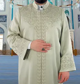 Ikranur Luks Fesebbih İmam Cübbesi Mint Yesili