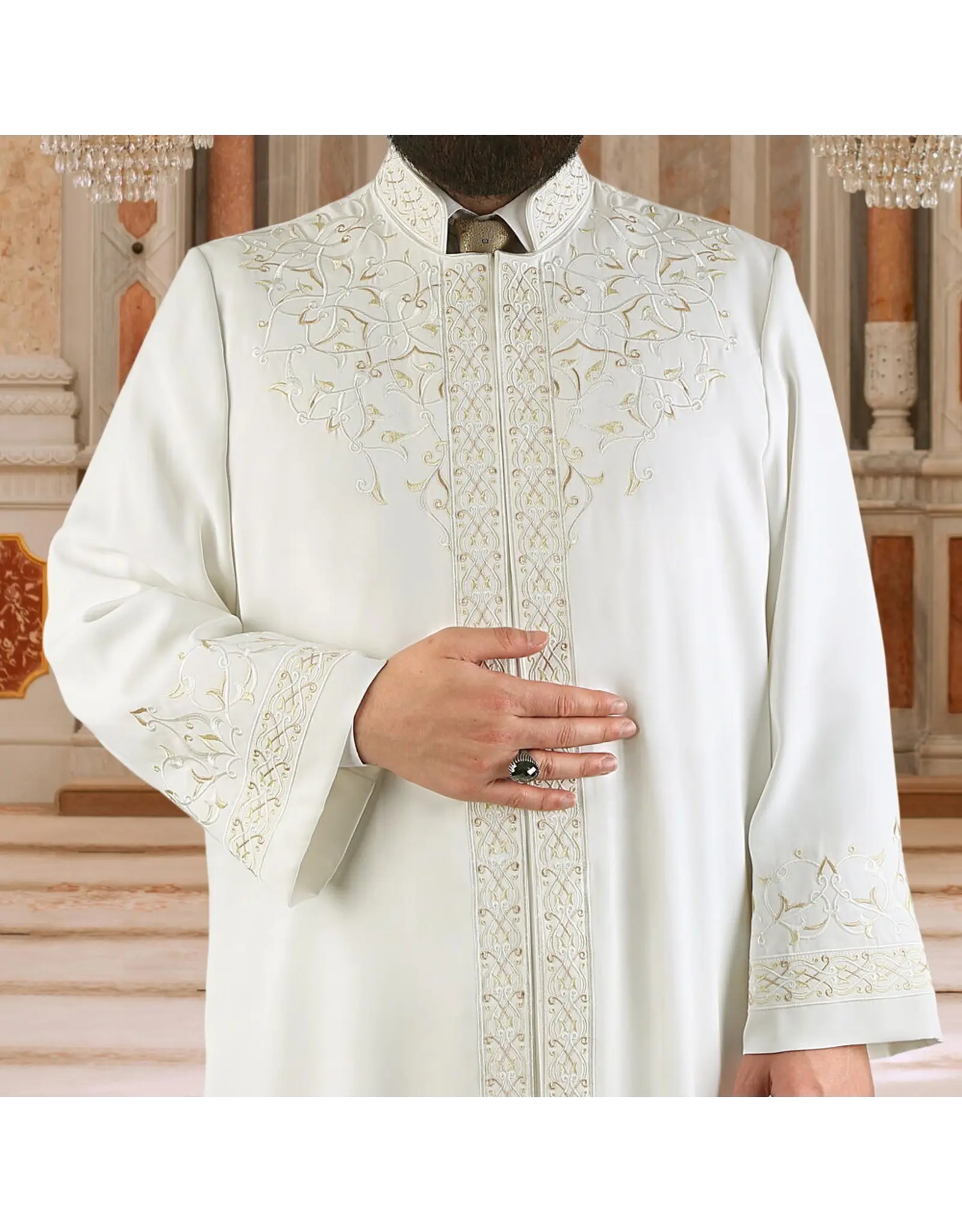 Ikranur Handeme İmam Cübbesi Krem