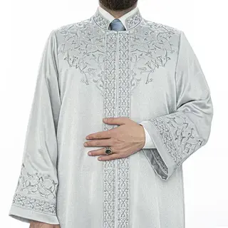 Ikranur Luks Arafat İmam Cübbesi Gri