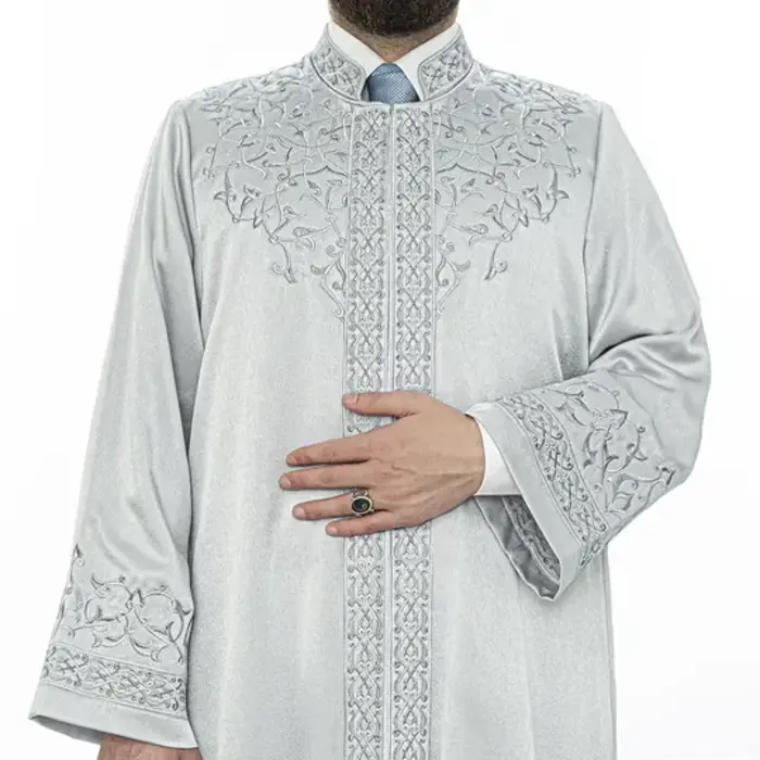 Ikranur Luks Arafat İmam Cübbesi Gri