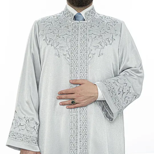 Ikranur Luks Arafat İmam Cübbesi Gri